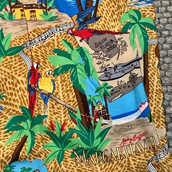 Vintage Jimmy Buffett Margaritaville Made in Hawaii Reyn Spooner Button Shirt - Picture 10 of 12